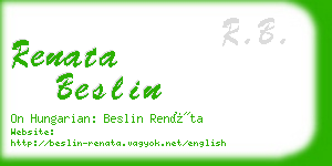 renata beslin business card